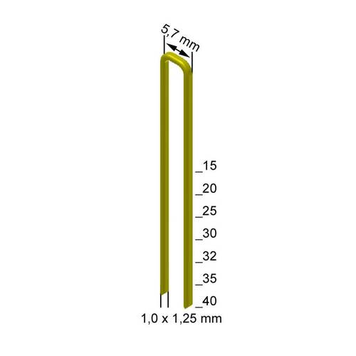 Zväčšený obrázok ku produktu Spona E-25 šírka:5,7 drôt:1.00x1.25 dĺžka:19mm 10,200ks