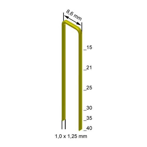 Zväčšený obrázok ku produktu Spona H-25 šírka:8,7 drôt:1.00x1.25 dĺžka:25mm 7,200ks