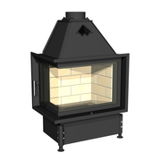 Obrázok kategórie Rohové krbové vložky teplovzdušné