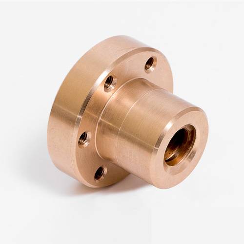 Zväčšený obrázok ku produktu Matica TR12x3 s prirubou Bronz