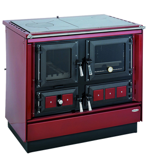 Obrázok ku produktu Sporák Klaudie VSP 9112, chrómové doplnky, ľavý, farba bordó, KVS MORAVIA