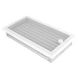 Obrázok ku produktu Krbová mriežka 16x32 so žalúziou, biela