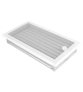 Obrázok ku produktu Krbová mriežka 16x32 so žalúziou, biela