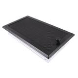Obrázok ku produktu Krbová mriežka 16x32 so žalúziou, čierna matná