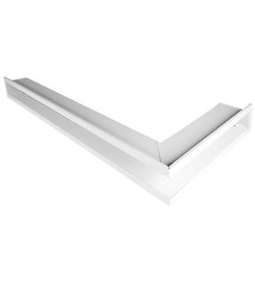 Obrázok ku produktu Krbová mriežka otvorená rohová 60x40x6, pravá, biela