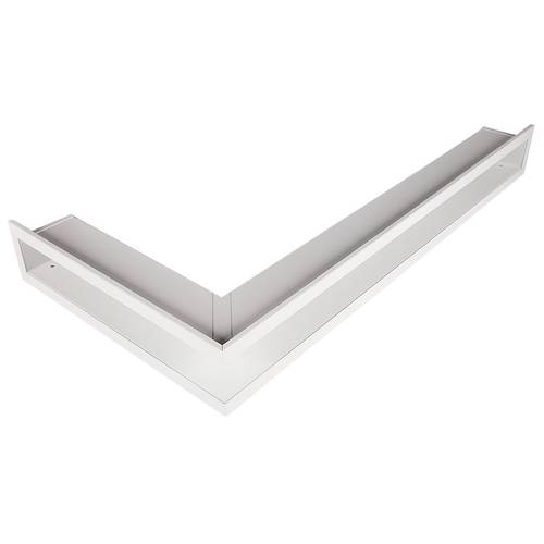 Zväčšený obrázok ku produktu Krbová mriežka otvorená rohová 60x40x6, ľavá, biela