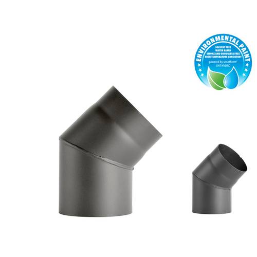 Zväčšený obrázok ku produktu Koleno dymové 2 mm pevné 150/45° SA, sivé