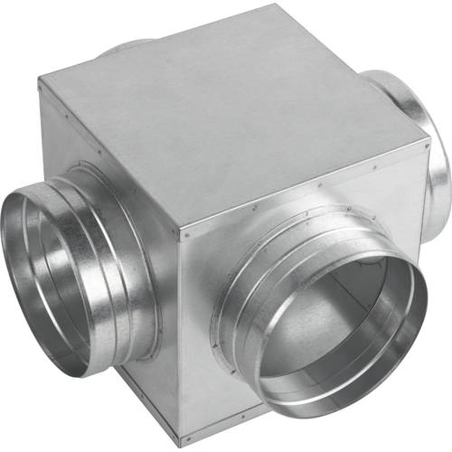 Zväčšený obrázok ku produktu Skrinka rozvodu vzduchu 4x125 mm, Zn, kocka
