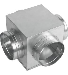 Obrázok ku produktu Skrinka rozvodu vzduchu 4x150 mm, Zn, kocka