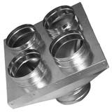 Obrázok ku produktu Skrinka rozvodu vzduchu 150 mm - 4x100 mm, Zn, raketa
