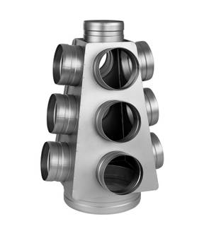 Obrázok ku produktu Skrinka rozvodu vzduchu 125 mm - 5x100 mm, Zn, strom