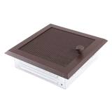 Obrázok ku produktu Krbová mriežka 16x16 so žalúziou, hnedá brokát