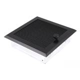 Obrázok ku produktu Krbová mriežka 16x16 so žalúziou, čierna matná