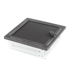 Obrázok ku produktu Krbová mriežka TERND 16x16 so žalúziou, grafit