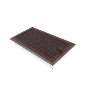 Obrázok ku produktu Krbová mriežka 16x32 so žalúziou, hnedá brokát