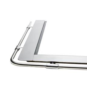 Obrázok ku produktu Rám sporákový s madlom lesklý antikoro 640x550 pravý pre platne 550x320