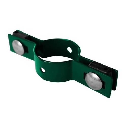 Zväčšený obrázok ku produktu Príchytka panelu na okrúhly stĺpik priemer 38 mm, priebežná, 4 mm, RAL 6005