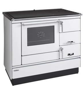 Obrázok ku produktu Sporák VSP 9100, chrómové doplnky, pravý, oceľová platňa striekaná, farba biela, KVS MORAVIA