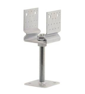 Obrázok ku produktu Pätka 110/110 skrutkovacia, U široké s prelisom 100x100/4 Zn