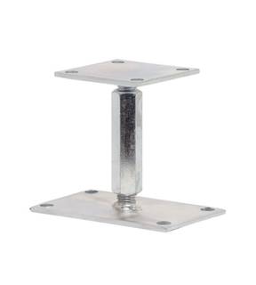 Obrázok ku produktu Pätka 100x160/5 s doskou 100x100/6 nastaviteľná výška 120-180 Zn