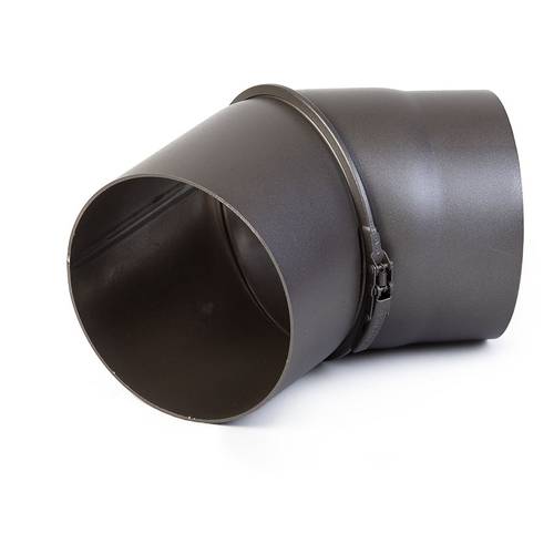 Zväčšený obrázok ku produktu Koleno dymové 2 mm nastaviteľné 150/45° SA, sivé