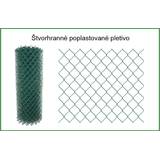 Obrázok ku produktu Štvorhranné pletivo pletené poplastované, výška 1000 mm, veľkosť oka 60x60 mm, hrúbka drôtu 2,5 mm, balík 25 m, RAL 6005