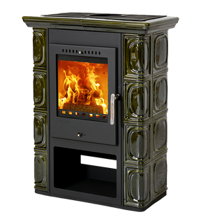 Obrázok ku produktu Krbové kachle Borgholm keramik, olivovo-zelená, THORMA