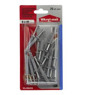 Obrázok ku produktu Blister SMK 6x80 hmoždinky natĺkacie HH 11ks