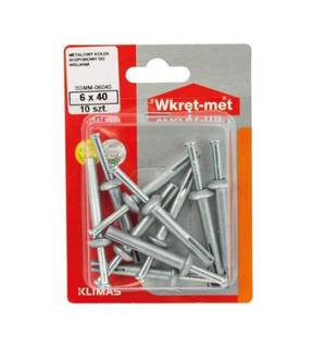 Obrázok ku produktu Blister SMM 6x65 Hmoždinka natĺkacie kovové HH 6ks