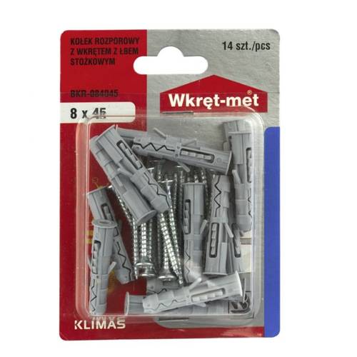Zväčšený obrázok ku produktu Blister KR 6x30 hmoždinka + UVZH 3,5x35 22ks