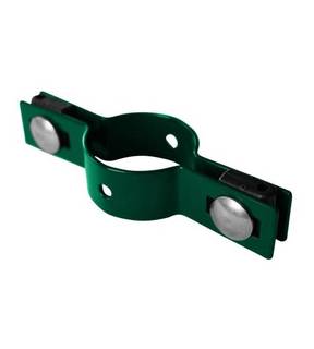 Obrázok ku produktu Príchytka panelu na okrúhly stĺpik priemer 48 mm, priebežná, 4 mm, RAL 6005