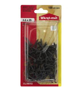 Obrázok ku produktu Blister GD 3,5x25 skrutka sadrokartón/drevo fosfát 100ks