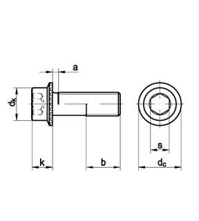 Obrázok ku produktu Skrutka M8x30 DIN 912 8.8 bez PÚ Ripp