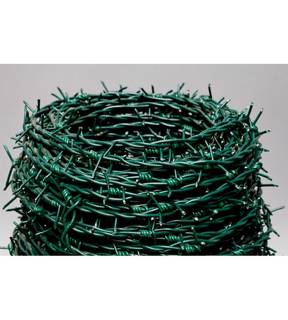 Obrázok ku produktu Drôt ostnatý 2,5/2,0 mm, balík 100 m, PVC, RAL 6005