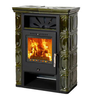 Obrázok ku produktu Krbové kachle Borgholm TOP, olivovo-zelená, THORMA