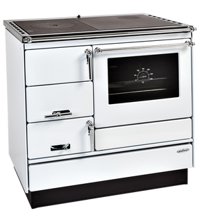 Obrázok ku produktu Sporák VSP 9103, chrómové doplnky, oceľová platňa striekaná, ľavý, farba biela, KVS MORAVIA