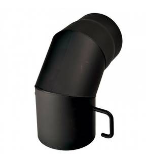 Obrázok ku produktu Koleno dymové 1,5 mm pevné 150/90° s klapkou