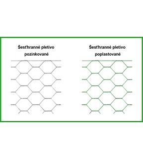 Obrázok ku produktu Šesťhranné pletivo pozinkované, výška 1000 mm, hrúbka drôtu 0,7 mm, veľkosť oka 16 mm, balík 50 m