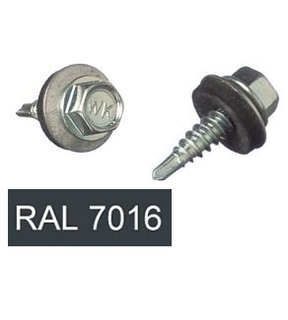 Obrázok ku produktu Skrutka 4,8x19 red. vrt. WSBP RAL 7016 zošívačka antracitová šedá