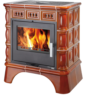 Obrázok ku produktu Kachle Matera s výmenníkom, čierna/kachle medovník, HAAS+SOHN HOME