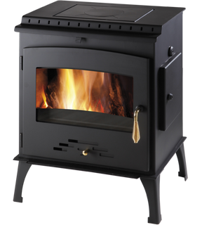 Obrázok ku produktu Krbové kachle Arktic 12 s platňou, čierna, HAAS+SOHN HOME