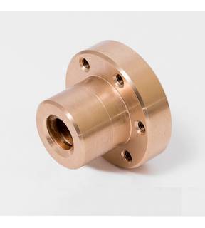 Obrázok ku produktu Matica TR16x4 s prirubou Bronz Ľavá