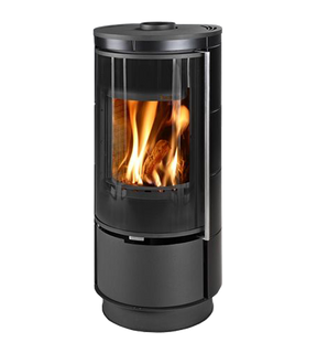 Obrázok ku produktu Krbové kachle Andorra extra, čierna, THORMA EXCLUSIVE