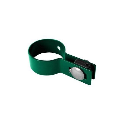 Zväčšený obrázok ku produktu Príchytka panelu na okrúhly stĺpik priemer 48 mm, koncová, 5 mm, RAL 6005