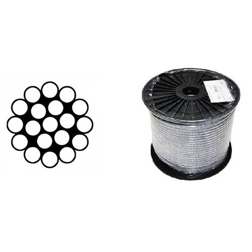 Zväčšený obrázok ku produktu Lano 1 (1x19) DIN 3053 Fe/Zn /2000/