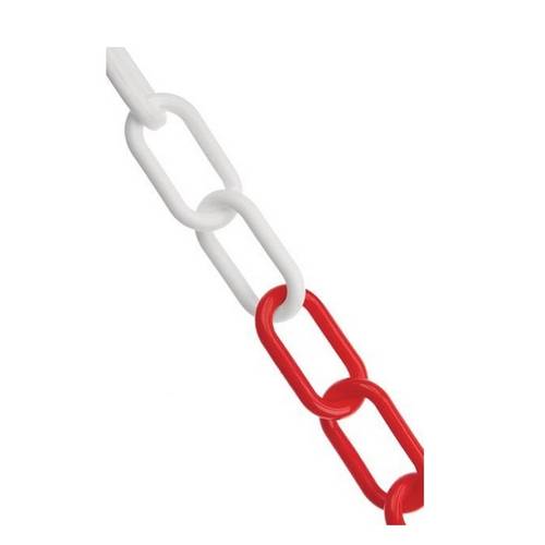 Zväčšený obrázok ku produktu Reťaz 8 plastová červeno-biela