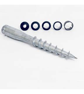 Obrázok ku produktu Skrutka o68x900 zemná TZn, plast. red. 24,36,42,50,60