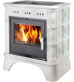 Obrázok ku produktu Krbové kachle Matera, čierna/kachle slonová kosť, HAAS+SOHN HOME