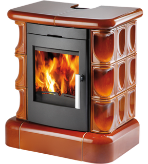 Obrázok ku produktu Krbové kachle Manta kachľový top a sokel, čierna/kachle medovník, HAAS+SOHN HOME