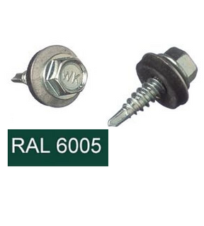 Obrázok ku produktu Skrutka 4,8x19 red. vrt. WSBP RAL 6005 zošívačka machovo zelená